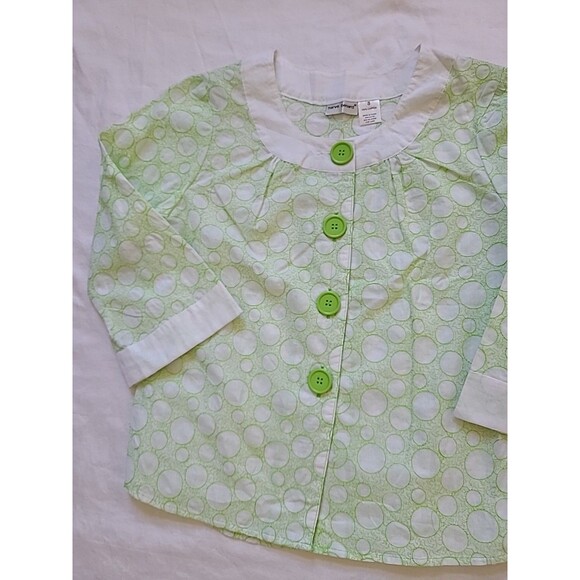 Harve Benard Womens Green Blazer Size S Green CROP jacket Summer - Picture 6 of 7